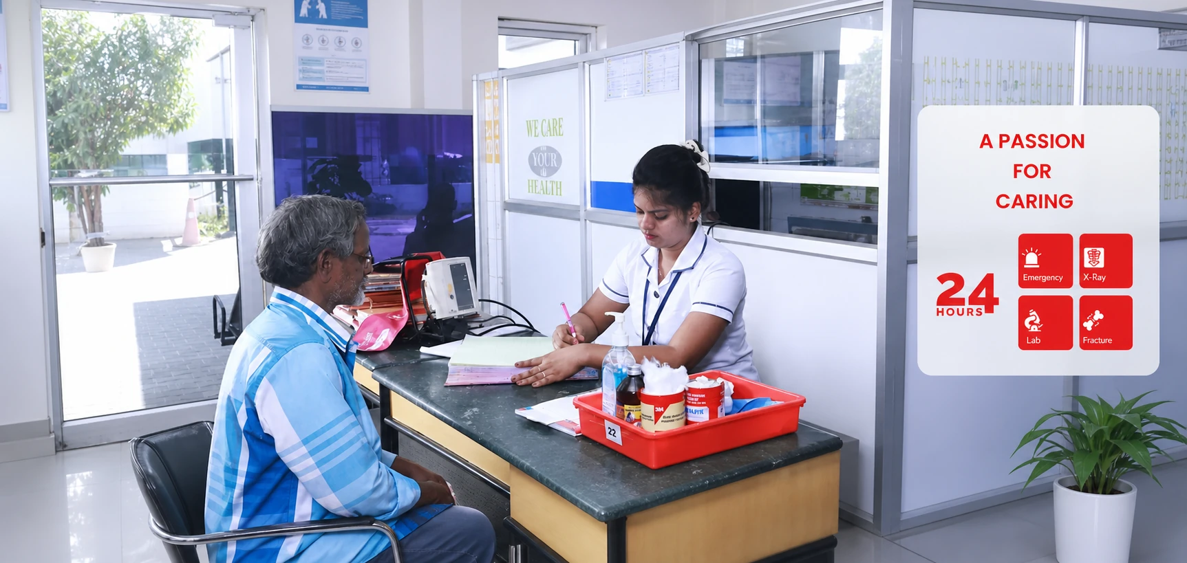 24-hour patient care at Hande Hospital